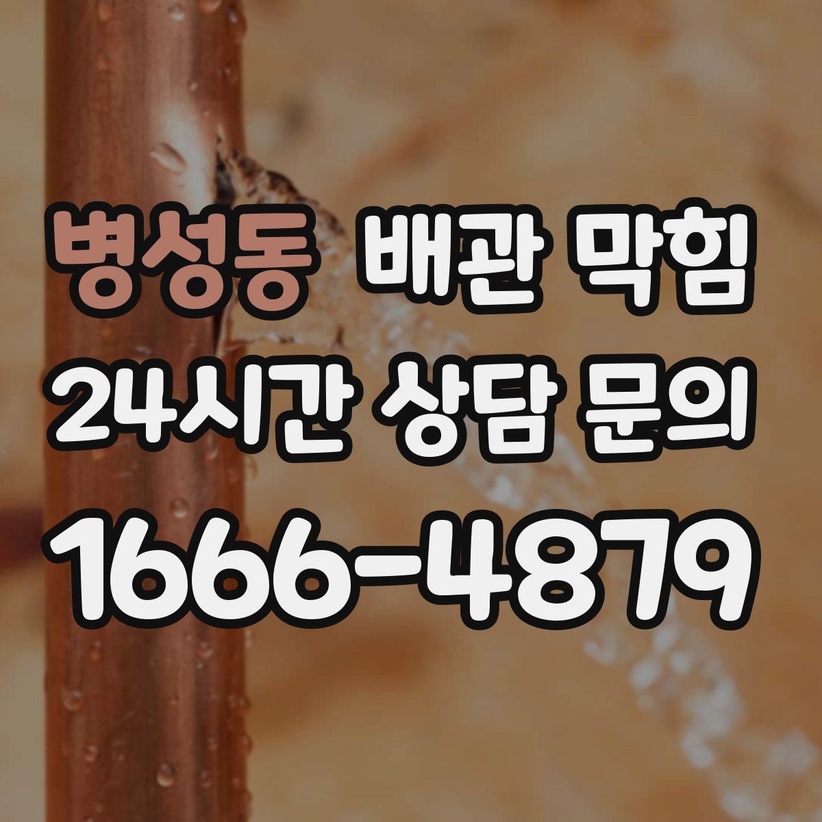 병성동 배관 막힘