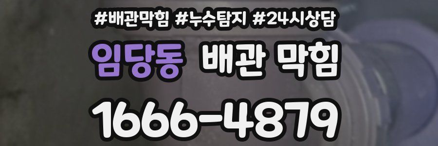 임당동 배관 막힘