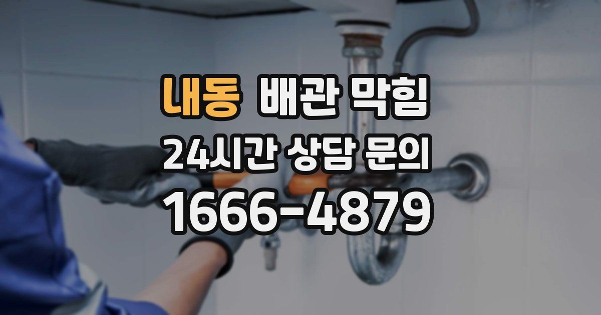내동 배관 막힘