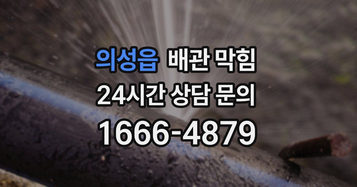 의성읍 배관 막힘
