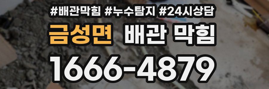 금성면 배관 막힘