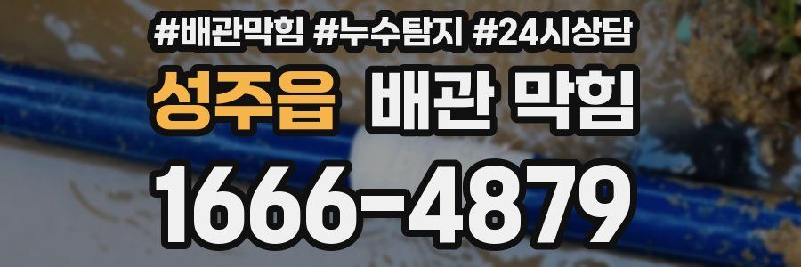 성주읍 배관 막힘