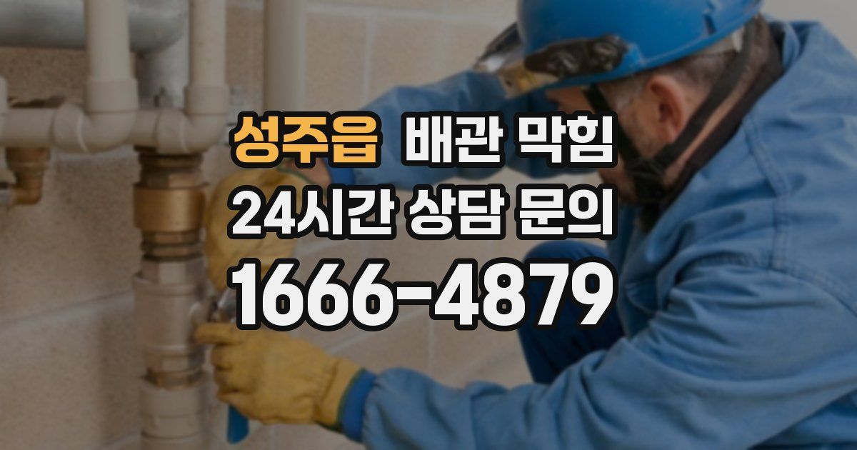 성주읍 배관 막힘