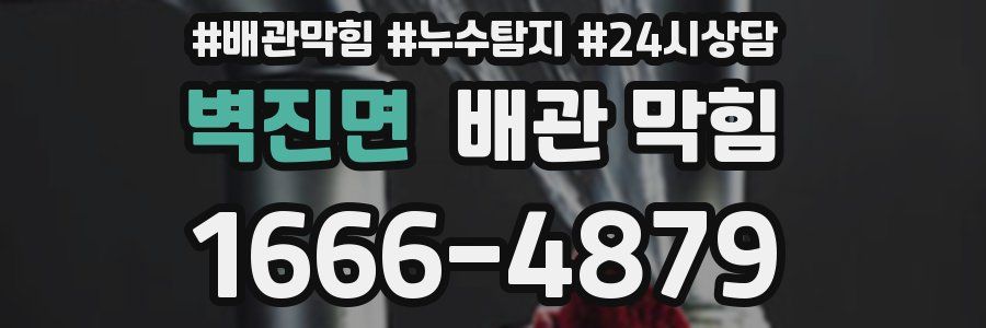 벽진면 배관 막힘