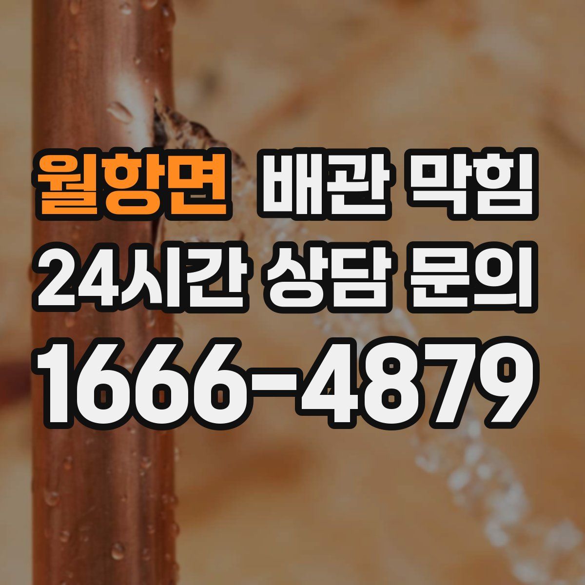 월항면 배관 막힘