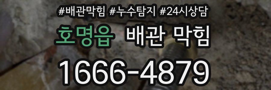 호명읍 배관 막힘
