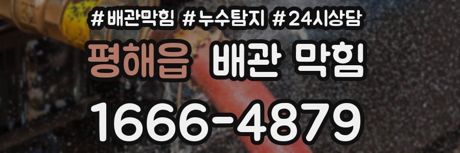 평해읍 배관 막힘
