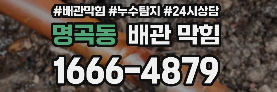 명곡동 배관 막힘