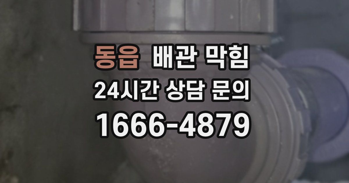 동읍 배관 막힘