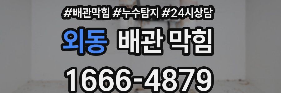 외동 배관 막힘
