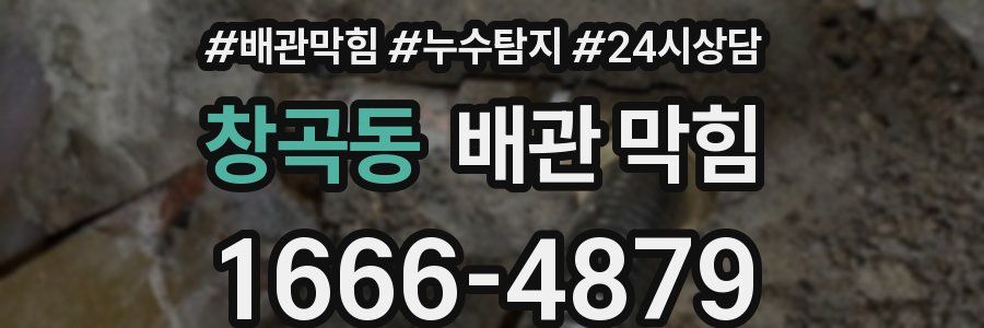 창곡동 배관 막힘