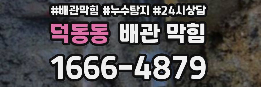 덕동동 배관 막힘