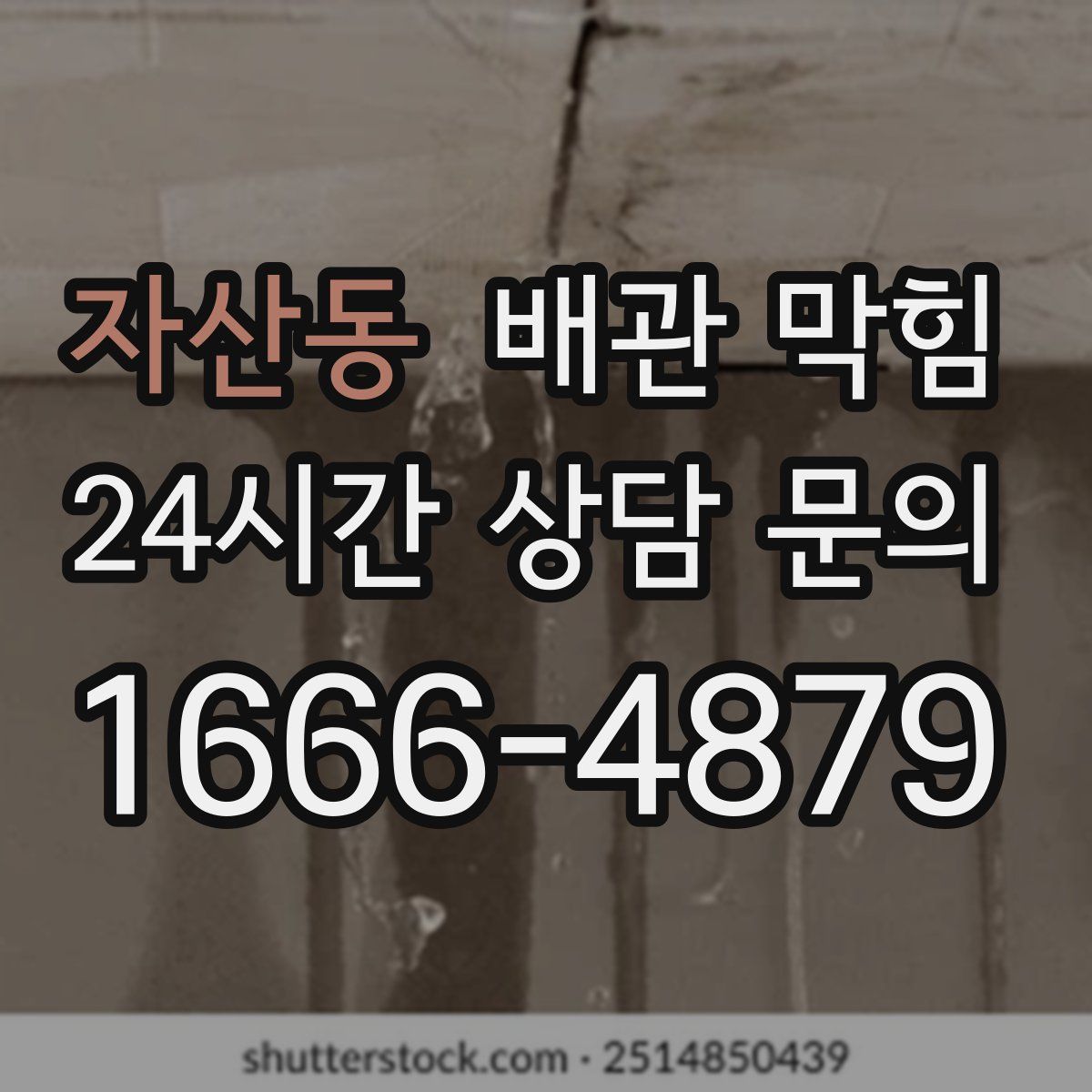 자산동 배관 막힘