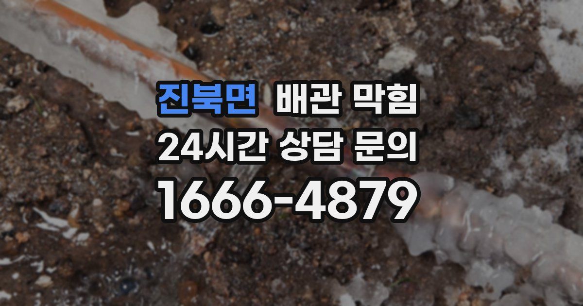 진북면 배관 막힘