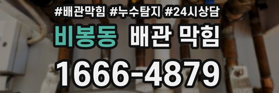 비봉동 배관 막힘