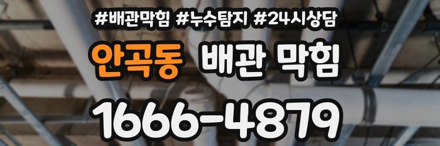 안곡동 배관 막힘