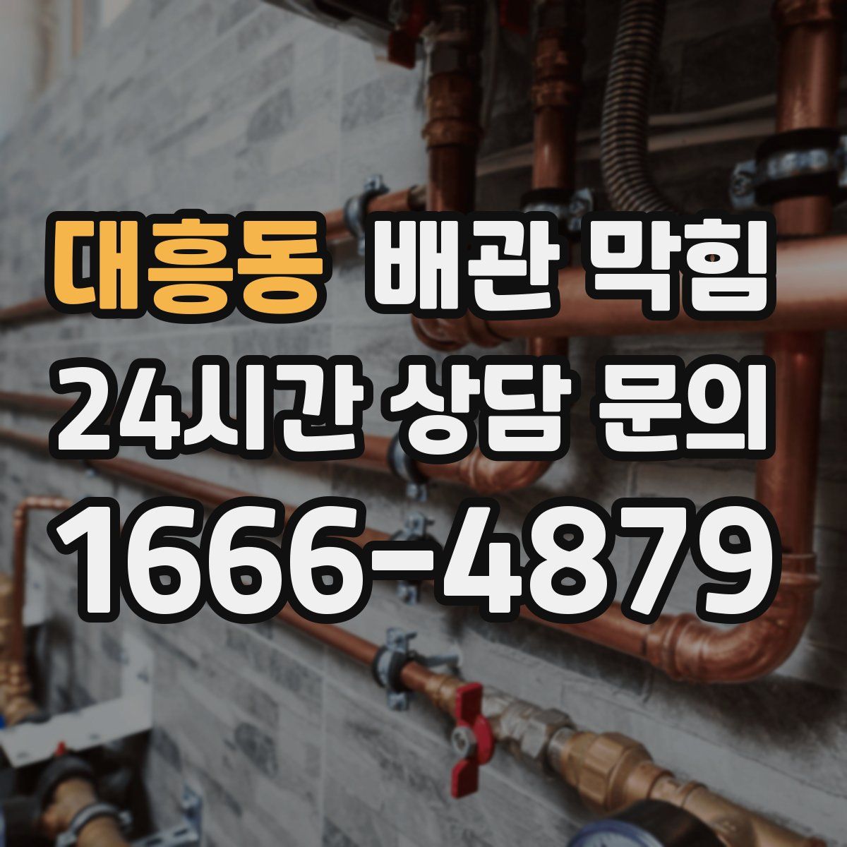 대흥동 배관 막힘