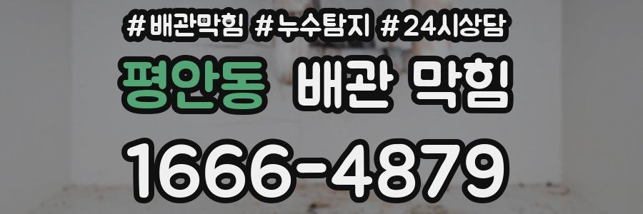 평안동 배관 막힘