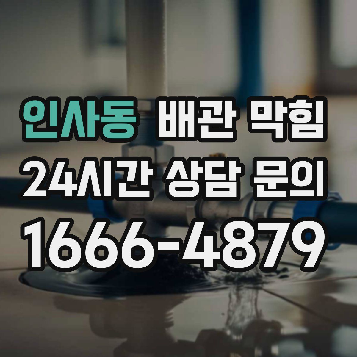 인사동 배관 막힘