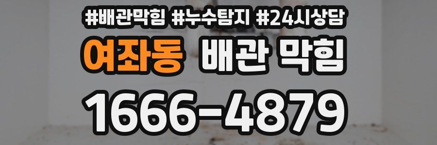 여좌동 배관 막힘