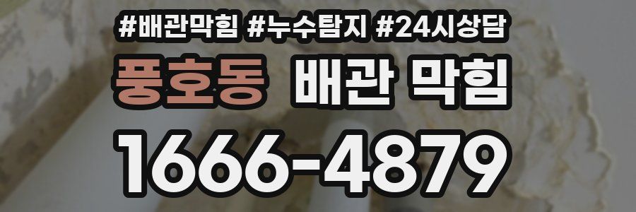 풍호동 배관 막힘