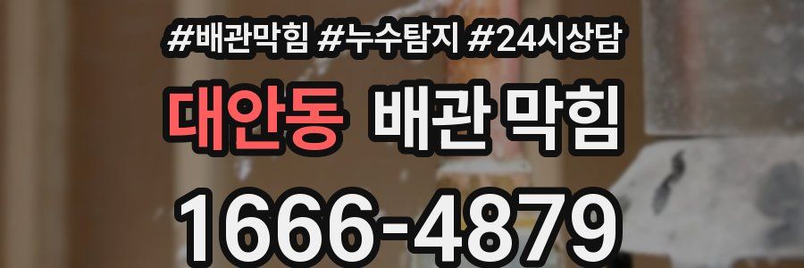 대안동 배관 막힘