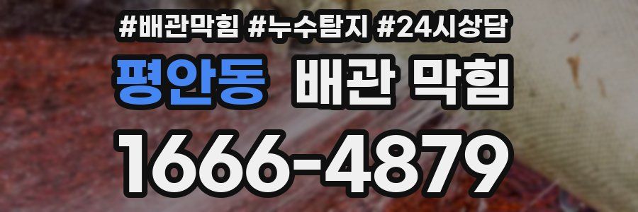 평안동 배관 막힘