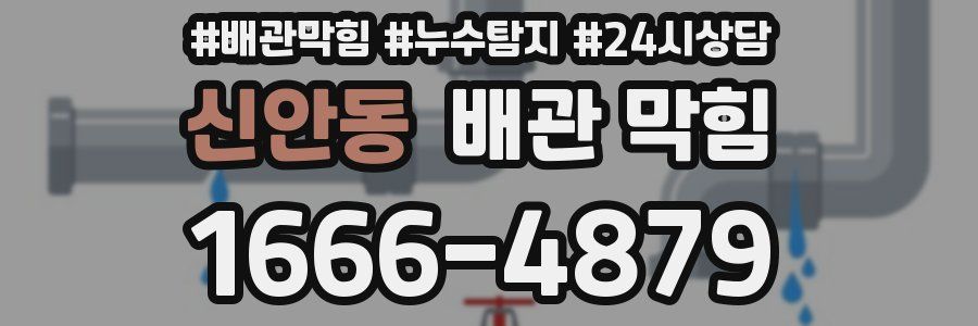 신안동 배관 막힘