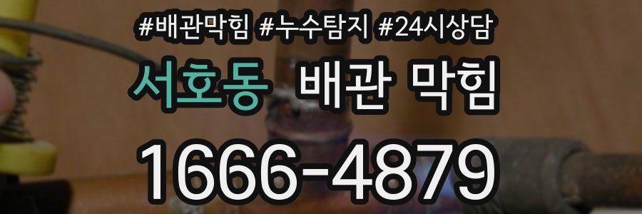 서호동 배관 막힘