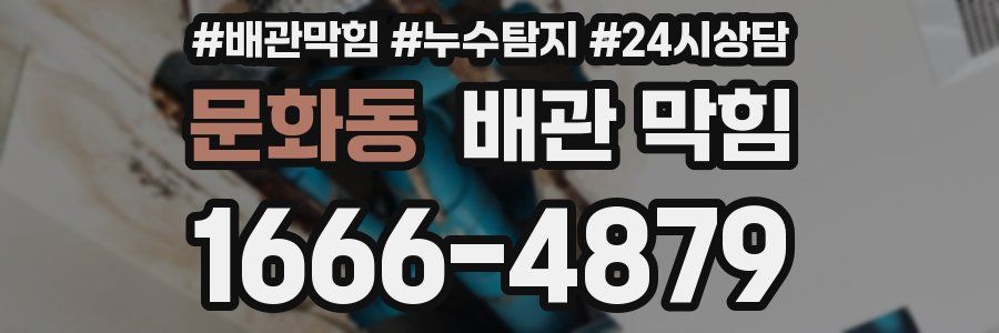 문화동 배관 막힘