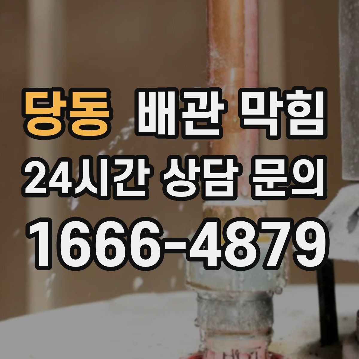 당동 배관 막힘 샤워 후 바닥 배수가 느려졌다면
