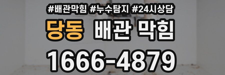 당동 배관 막힘