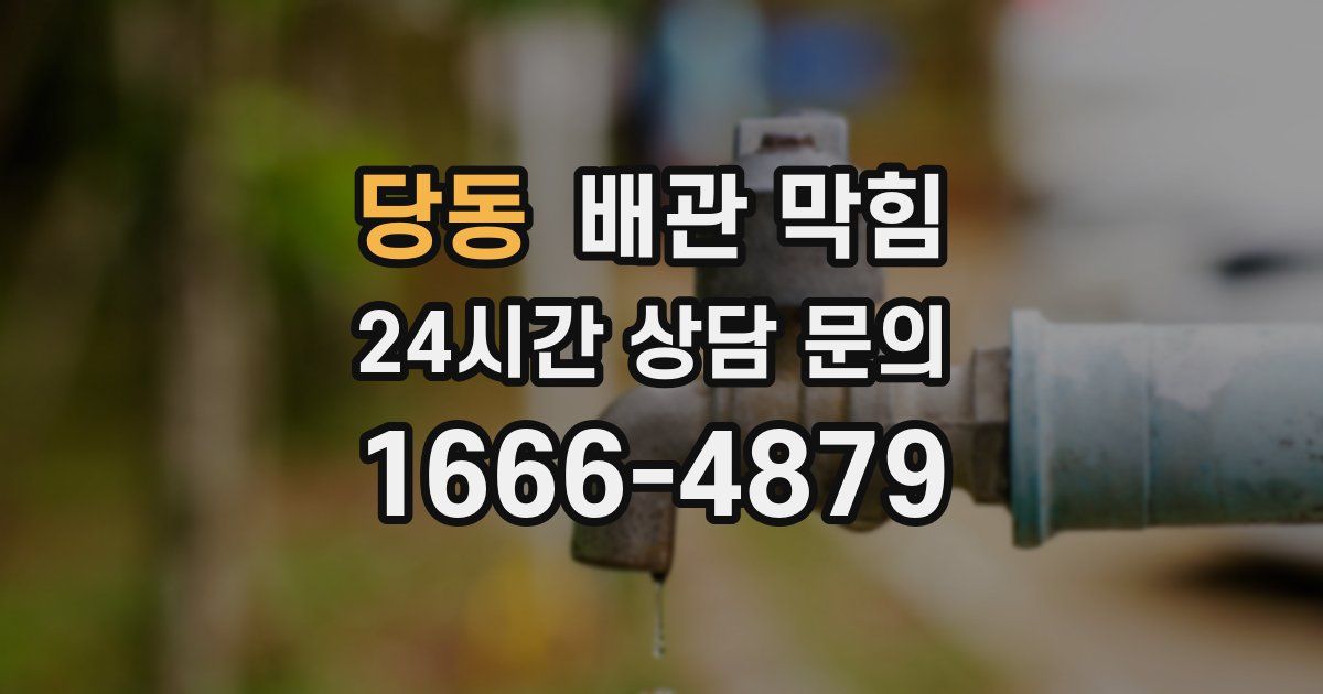 당동 배관 막힘