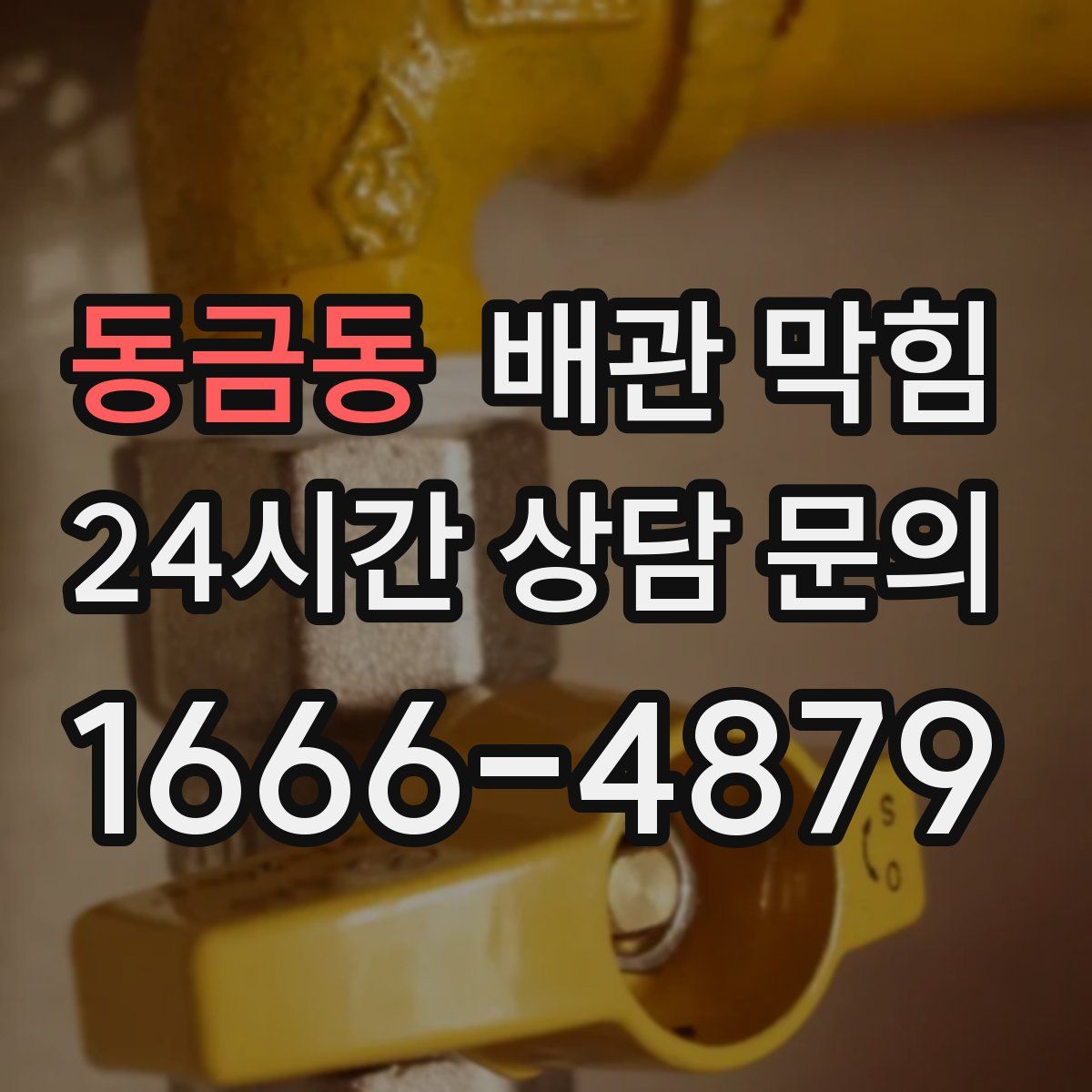 동금동 배관 막힘