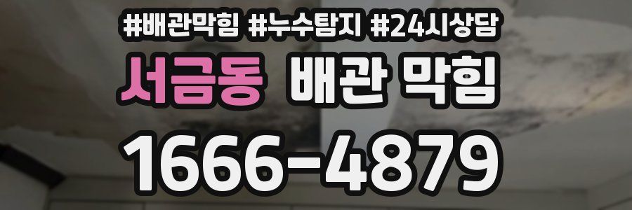 서금동 배관 막힘