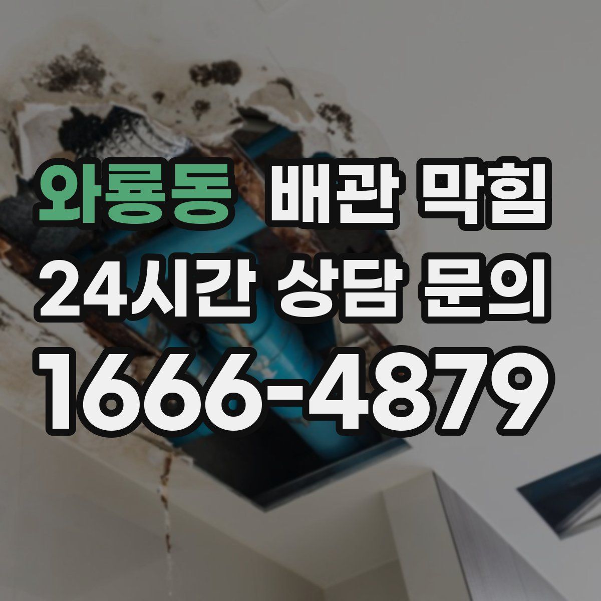 와룡동 배관 막힘