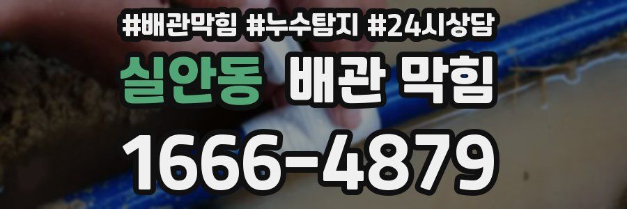 실안동 배관 막힘