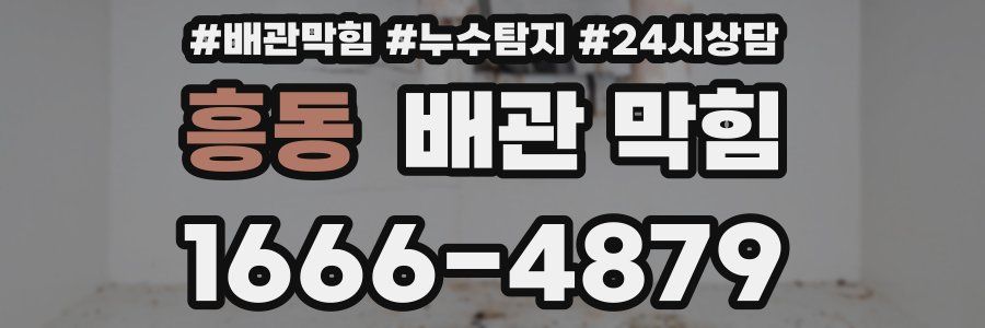 흥동 배관 막힘