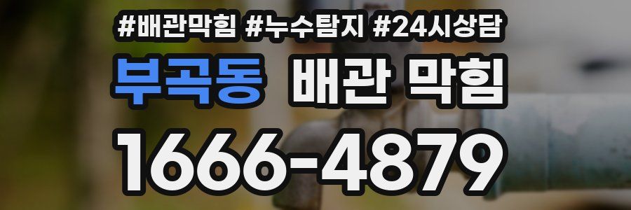 부곡동 배관 막힘