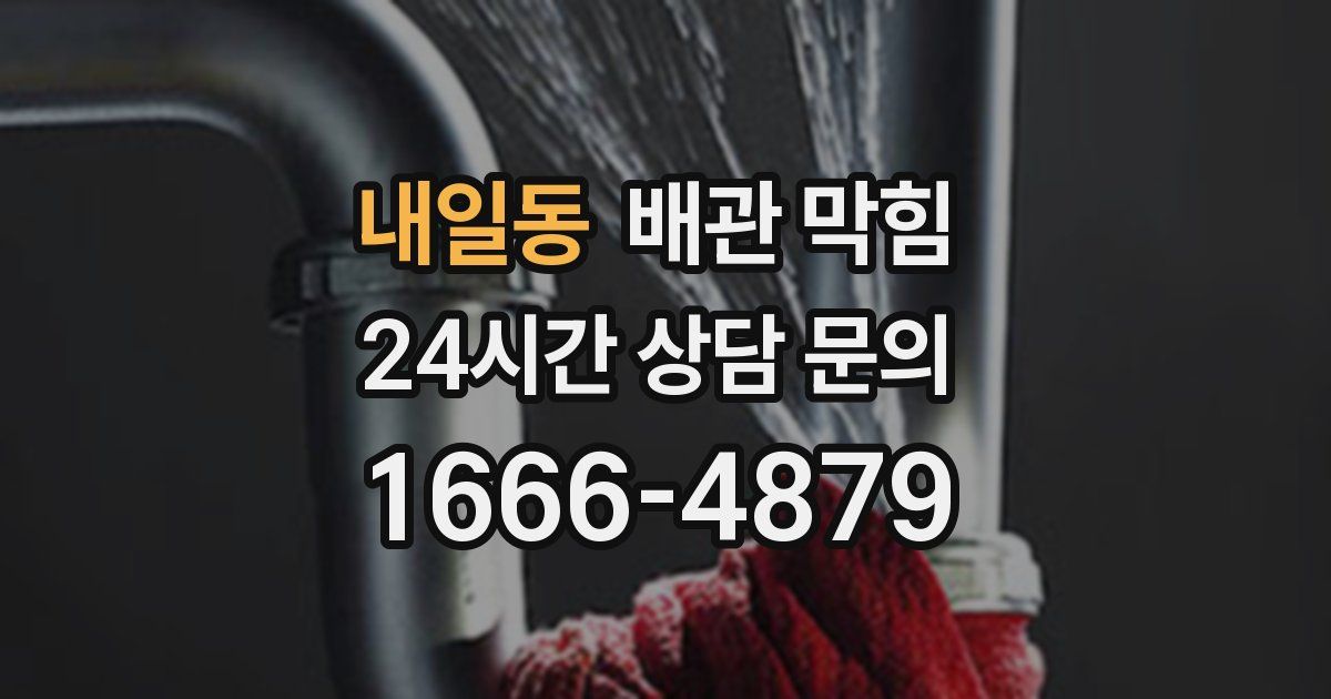 내일동 배관 막힘