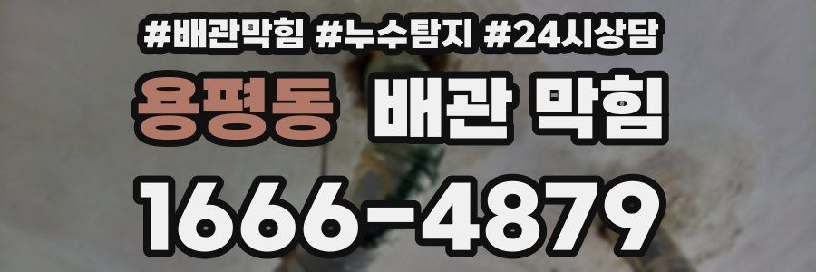 용평동 배관 막힘