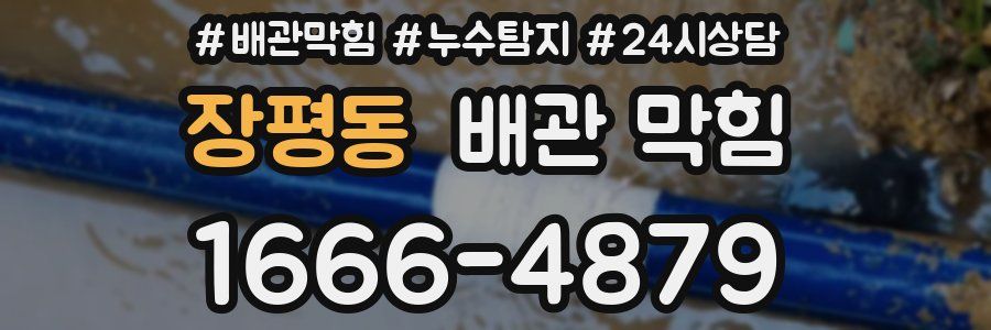 장평동 배관 막힘