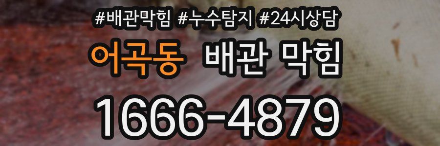 어곡동 배관 막힘