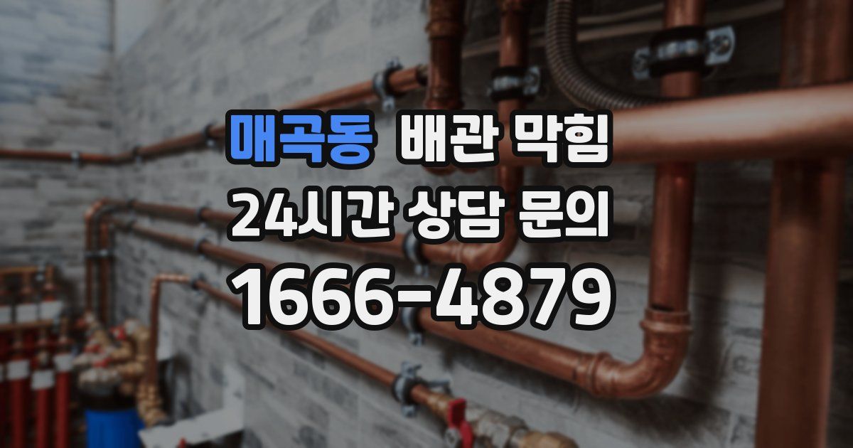 매곡동 배관 막힘