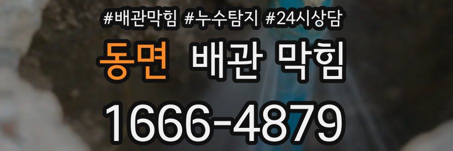 동면 배관 막힘