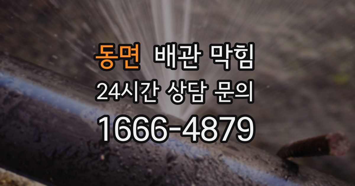 동면 배관 막힘