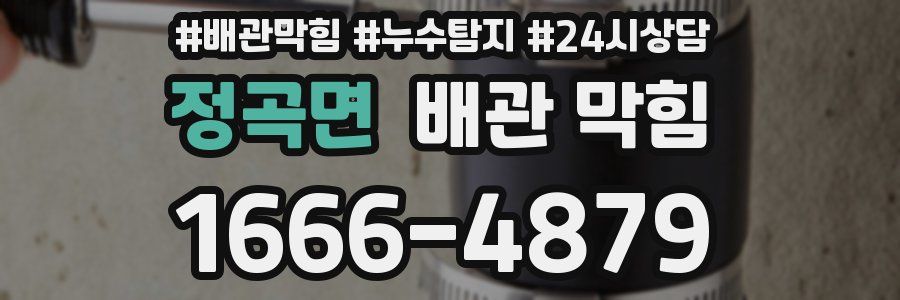정곡면 배관 막힘