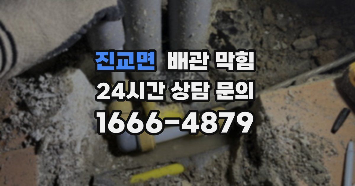 진교면 배관 막힘