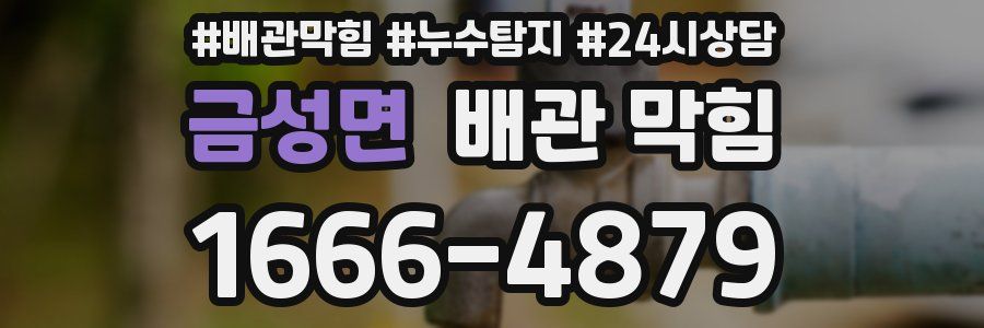 금성면 배관 막힘