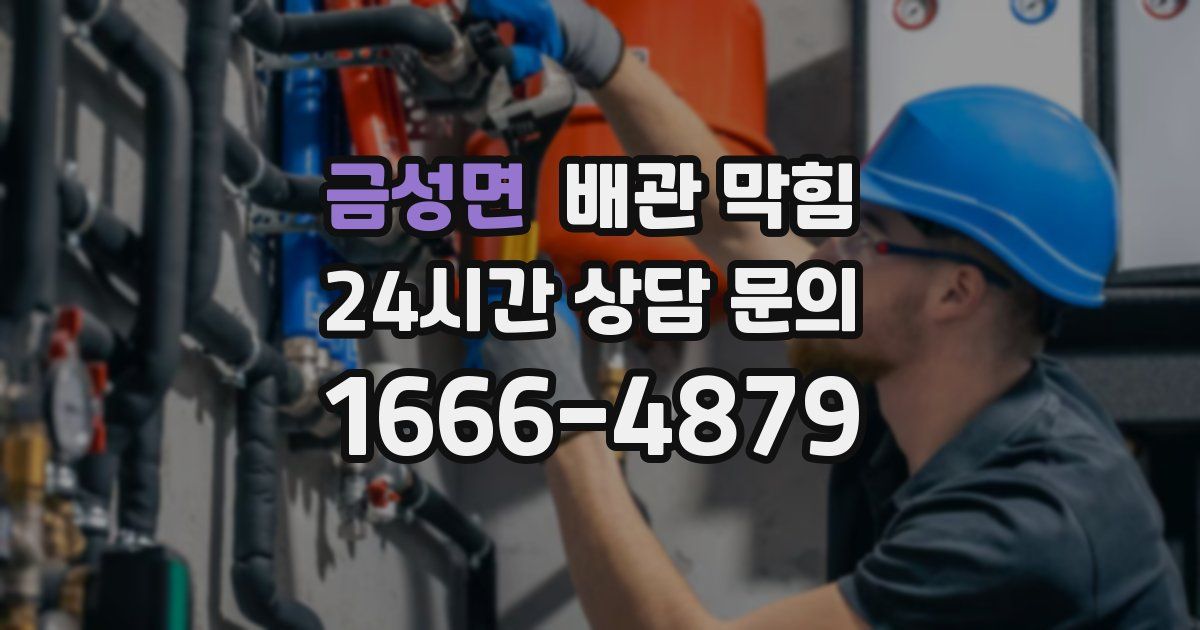 금성면 배관 막힘